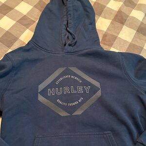 Hurley Navy Hoodie with Logo